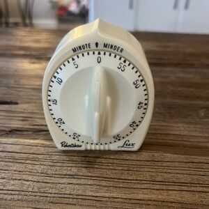 Vintage Lux Robert Shaw Minute Minder Mechanical Kitchen Timer Works